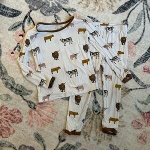 Kyte Baby Bamboo Cow Print Pajamas